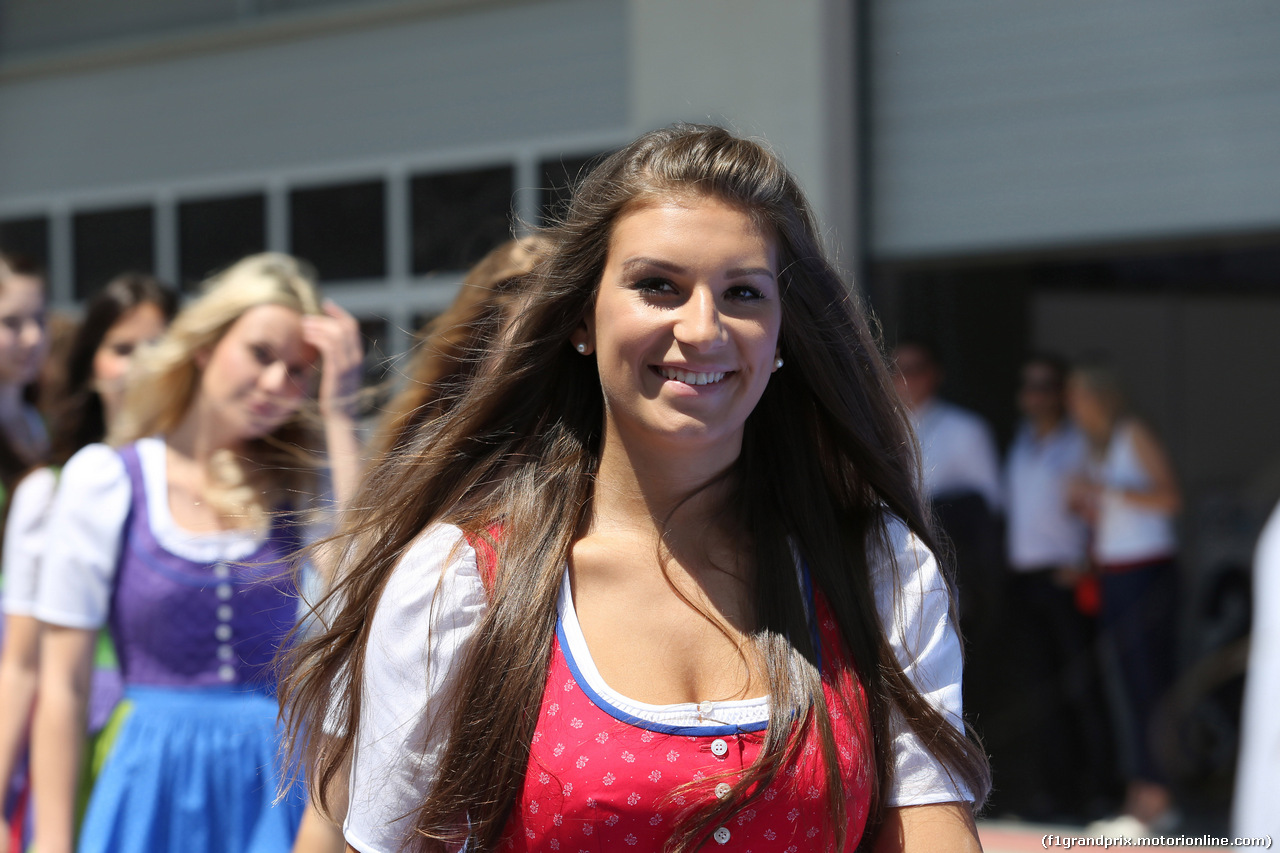 GP AUSTRIA, 22.06.2014- griglia Ragazzas