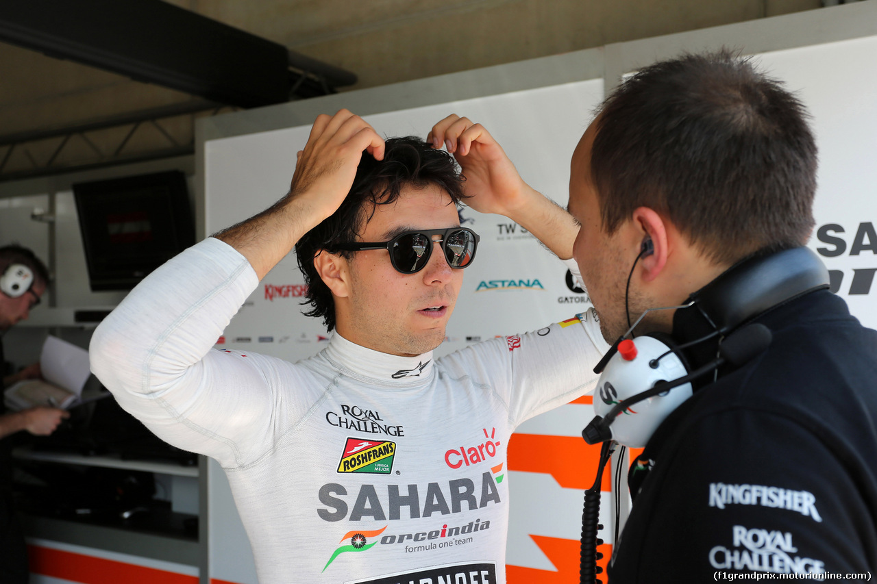 GP AUSTRIA, 22.06.2014- Gara, Sergio Perez (MEX) Sahara Force India F1 VJM07