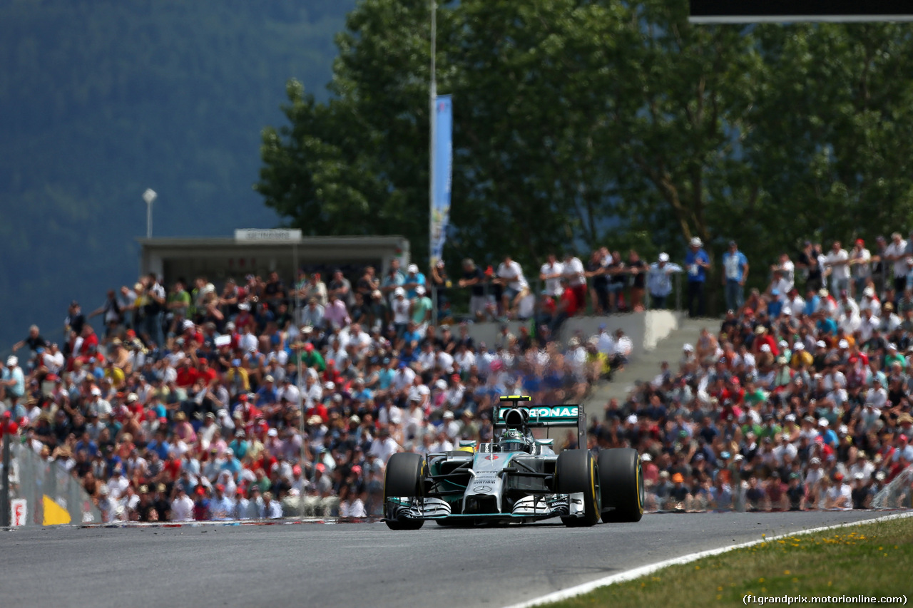 GP AUSTRIA, 22.06.2014- Gara, Nico Rosberg (GER) Mercedes AMG F1 W05