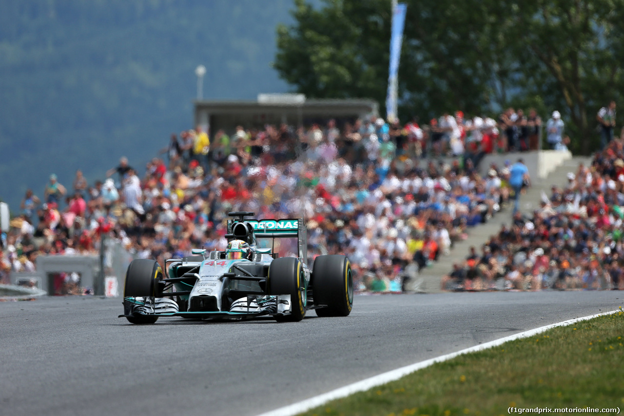 GP AUSTRIA, 22.06.2014- Gara, Lewis Hamilton (GBR) Mercedes AMG F1 W05