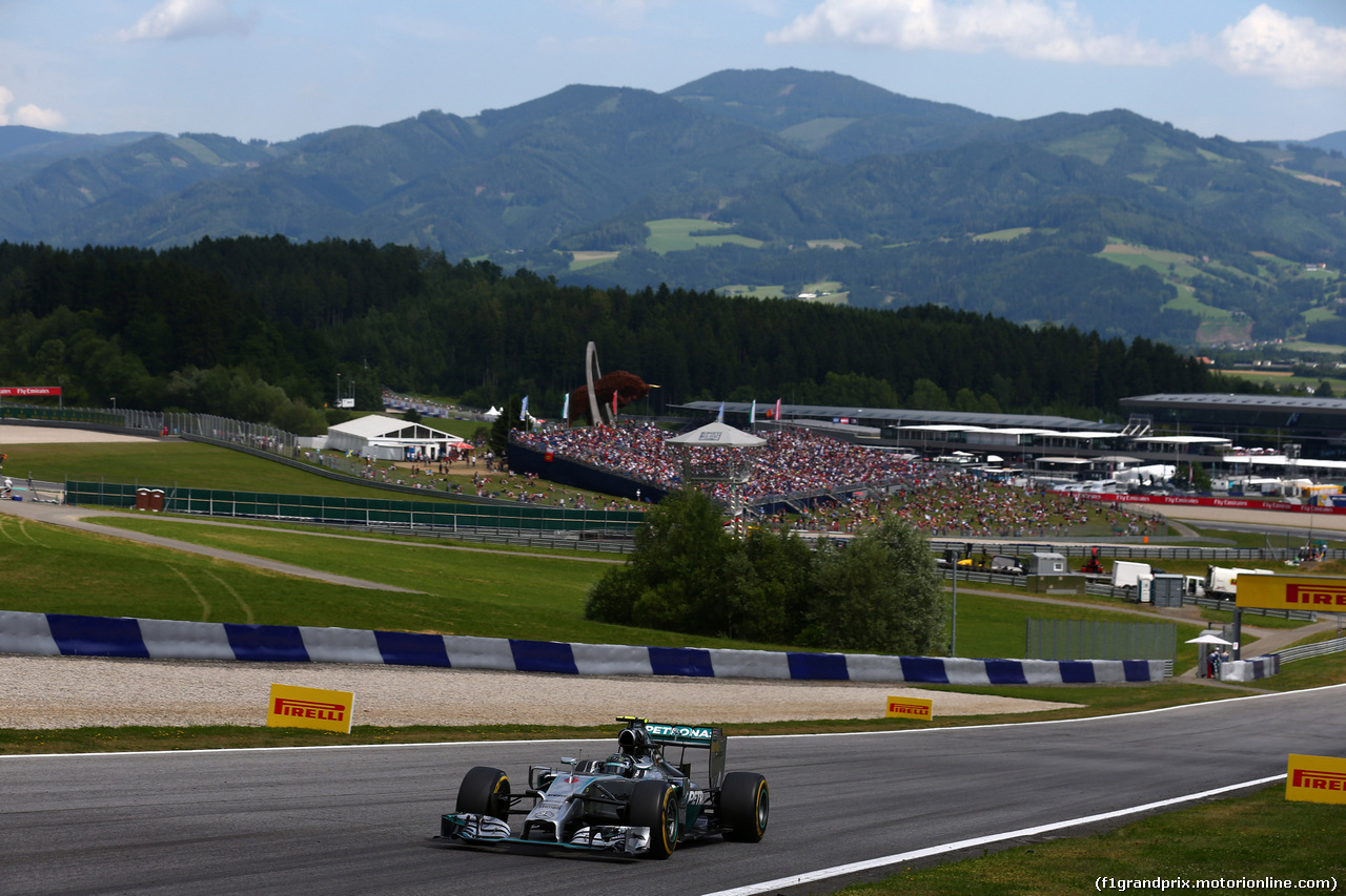 GP AUSTRIA, 22.06.2014- Gara, Nico Rosberg (GER) Mercedes AMG F1 W05
