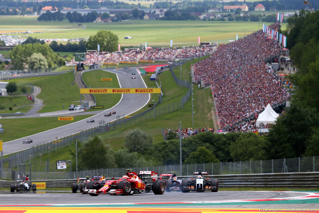 GP AUSTRIA, 22.06.2014- Gara, Kimi Raikkonen (FIN) Ferrari F14-T