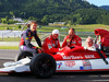 GP AUSTRIA, 21.06.2014- Dr Helmut Marko (AUT) Red Bull Motorsport Consultant, sitting in his old BRM P160, with (L to R): Sebastian Vettel (GER) Red Bull Racing; Niki Lauda (AUT) Mercedes Non-Executive Chairman; e Gerhard Berger (AUT).
