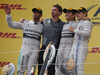 GP AUSTRIA, 22.06.2014- Gara, 1st position Nico Rosberg (GER) Mercedes AMG F1 W05, secondo Lewis Hamilton (GBR) Mercedes AMG F1 W05 e terzo Valtteri Bottas (FIN) Williams F1 Team FW36