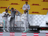 GP AUSTRIA, 22.06.2014- Gara, Nico Rosberg (GER) Mercedes AMG F1 W05 rw, secondo Lewis Hamilton (GBR) Mercedes AMG F1 W05 e terzo Valtteri Bottas (FIN) Williams F1 Team FW36