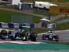 GP AUSTRIA, 22.06.2014- Gara, Nico Rosberg (GER) Mercedes AMG F1 W05 davanti a Lewis Hamilton (GBR) Mercedes AMG F1 W05