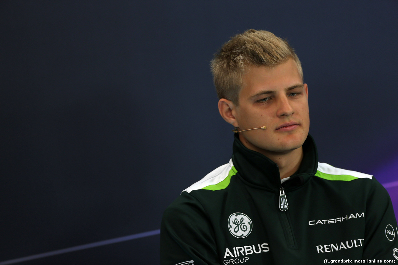 GP AUSTRIA, 19.06.2014- Conferenza Stampa, Marcus Ericsson (SUE) Caterham F1 Team CT-04