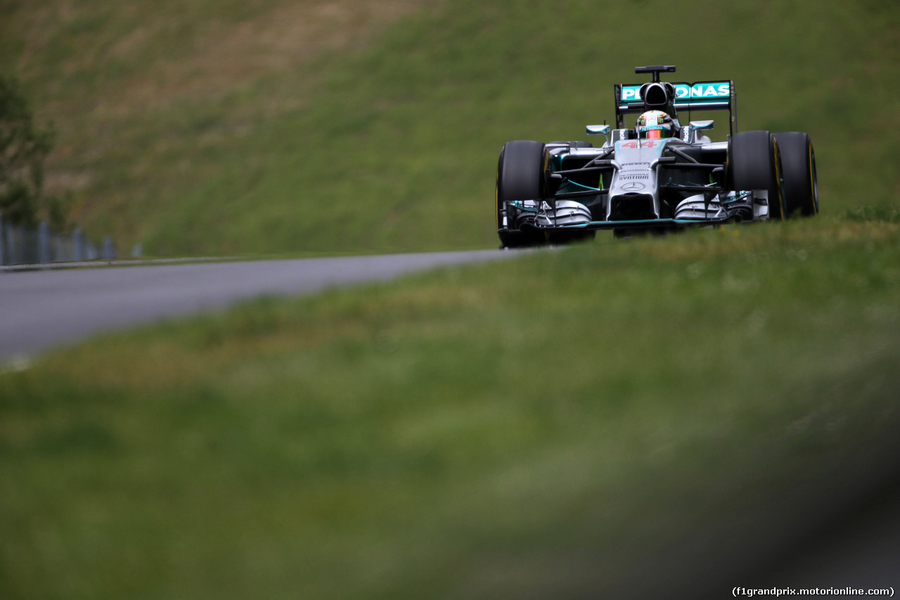 GP AUSTRIA, 21.06.2014- Prove Libere 3, Lewis Hamilton (GBR) Mercedes AMG F1 W05