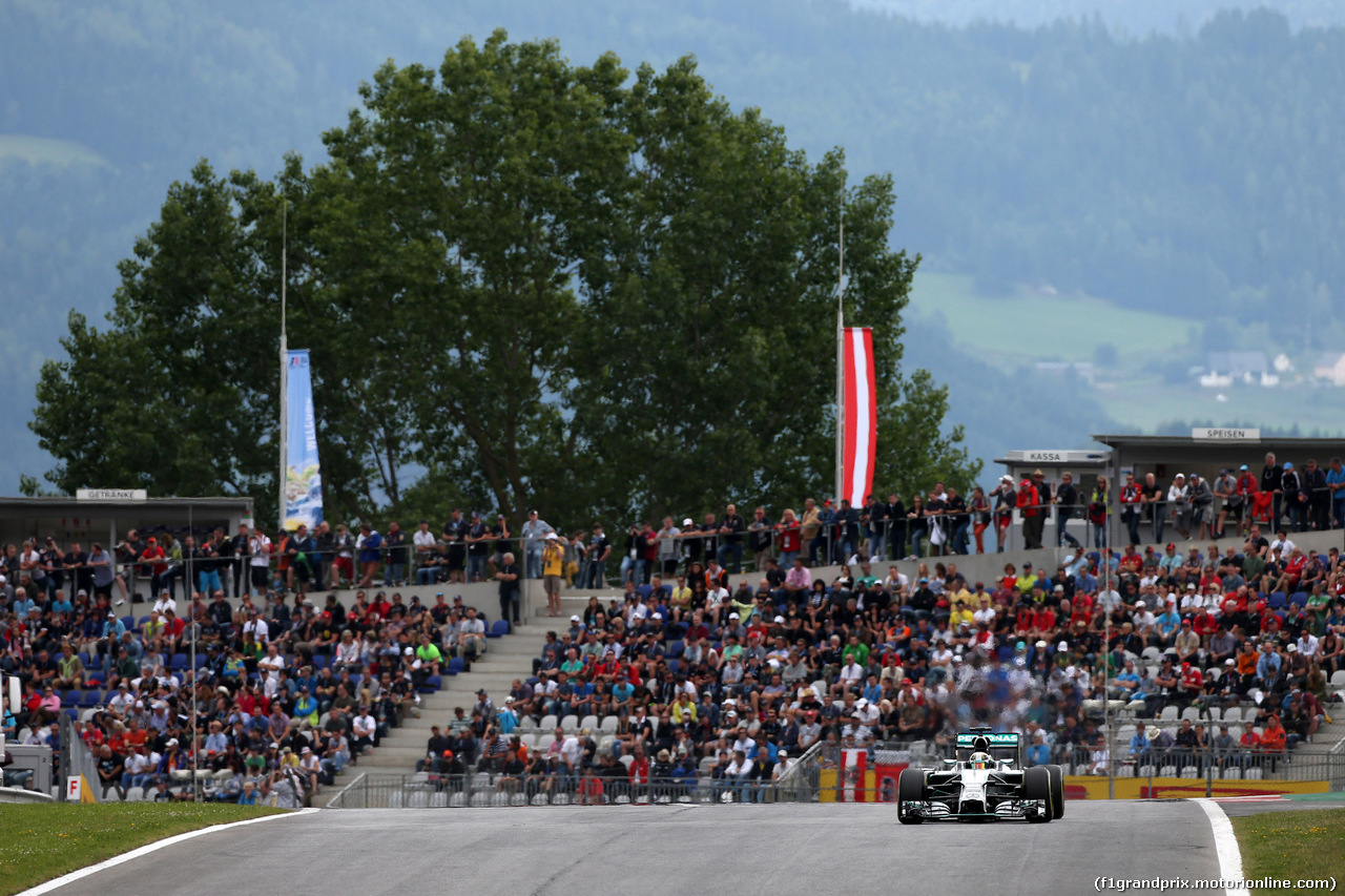 GP AUSTRIA, 21.06.2014- Prove Libere 3, Lewis Hamilton (GBR) Mercedes AMG F1 W05