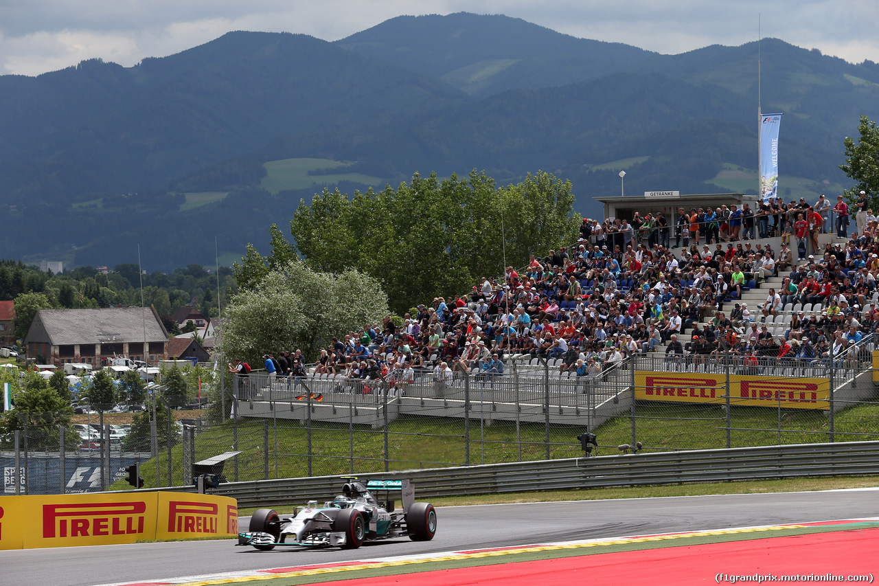 GP AUSTRIA, 21.06.2014- Prove Libere 3, Nico Rosberg (GER) Mercedes AMG F1 W05