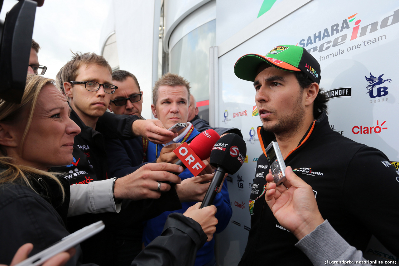 GP AUSTRIA, 21.06.2014- Prove Libere 3, Sergio Perez (MEX) Sahara Force India F1 VJM07