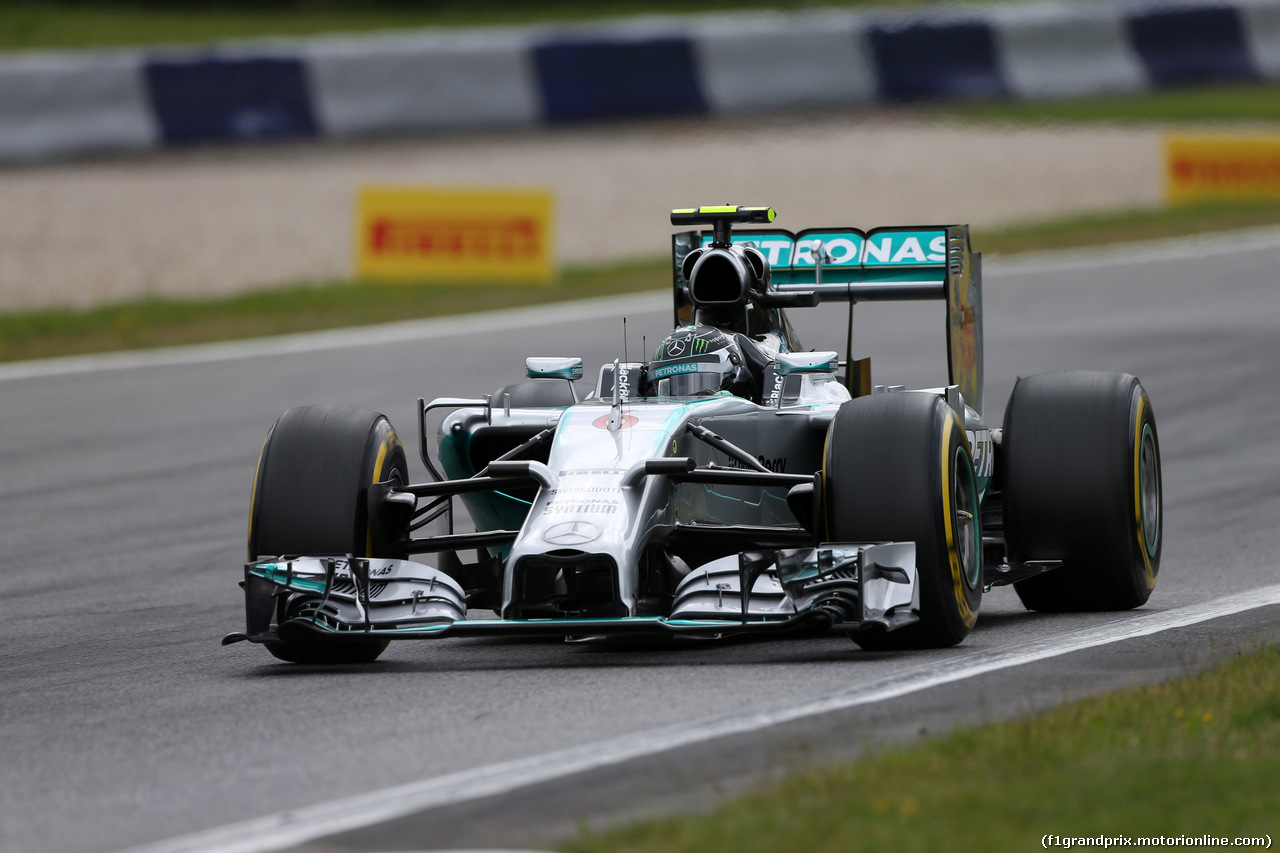 GP AUSTRIA, 21.06.2014- Prove Libere 3, Nico Rosberg (GER) Mercedes AMG F1 W05