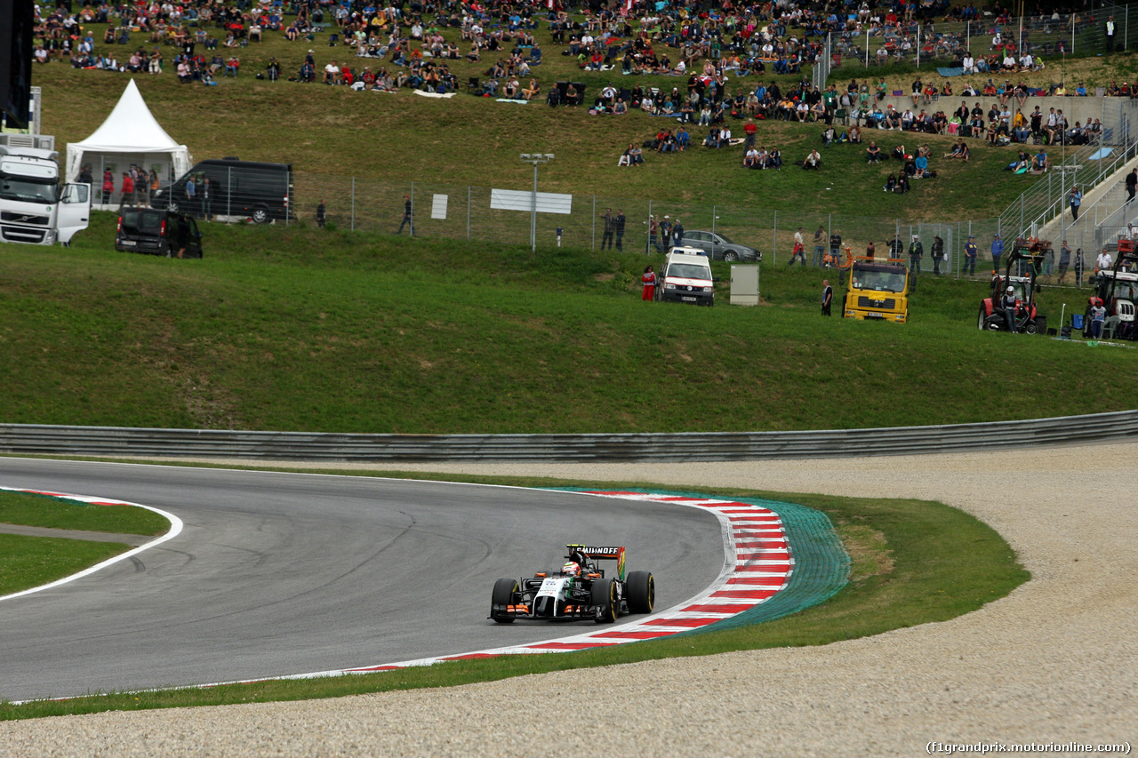 GP AUSTRIA, 21.06.2014- Prove Libere 3, Sergio Perez (MEX) Sahara Force India F1 VJM07