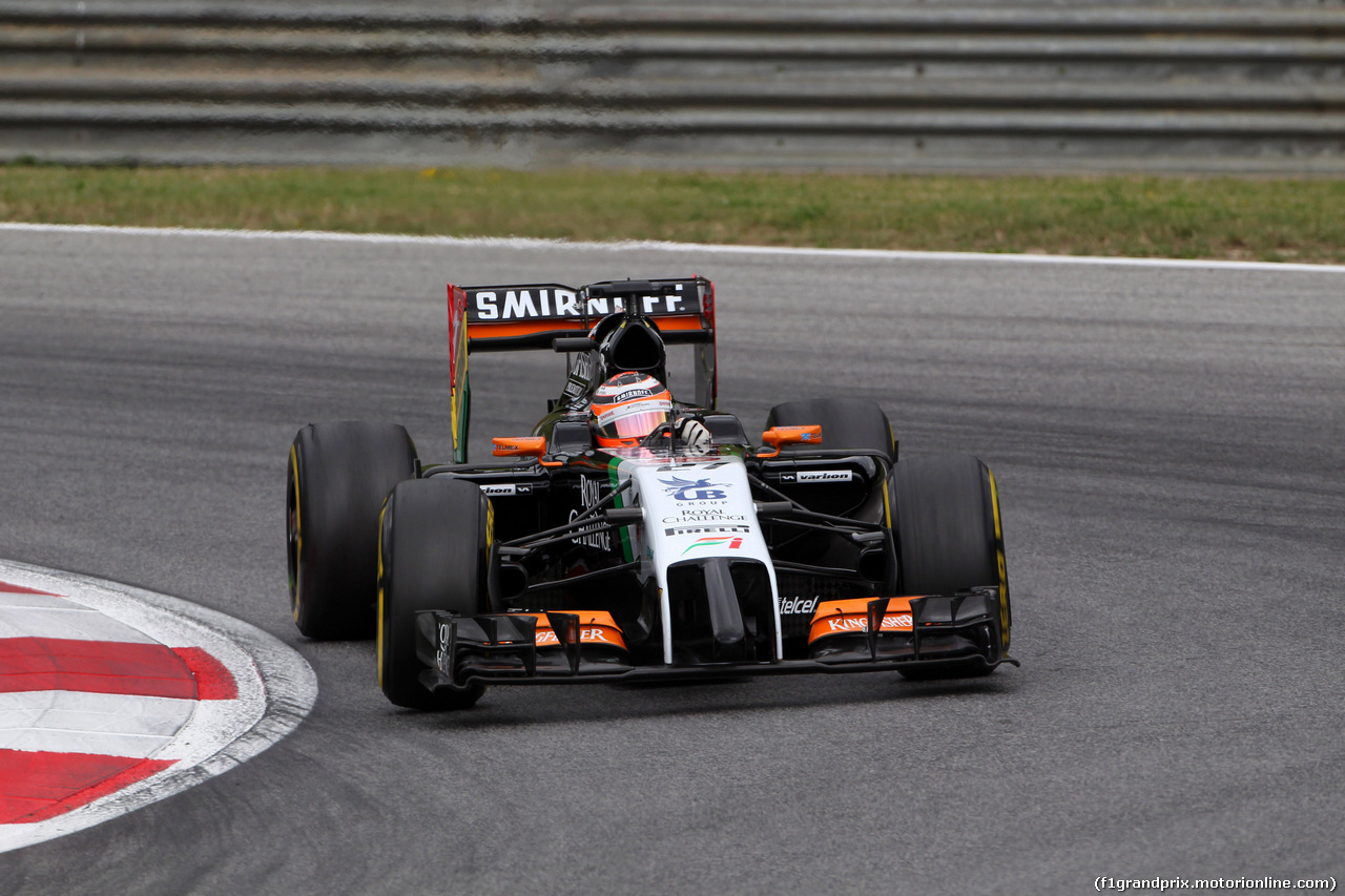 GP AUSTRIA, 21.06.2014- Prove Libere 3, Nico Hulkenberg (GER) Sahara Force India F1 VJM07