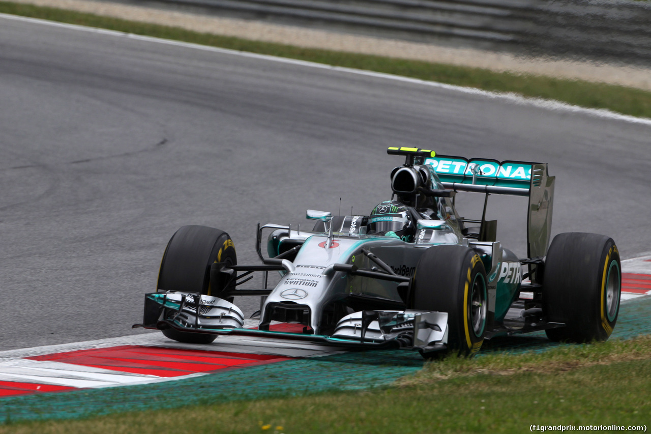 GP AUSTRIA, 21.06.2014- Prove Libere 3, Nico Rosberg (GER) Mercedes AMG F1 W05