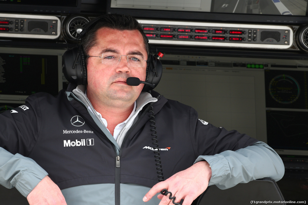 GP AUSTRIA, 21.06.2014- Prove Libere 3, Eric Boullier (FRA) McLaren Racing Director.