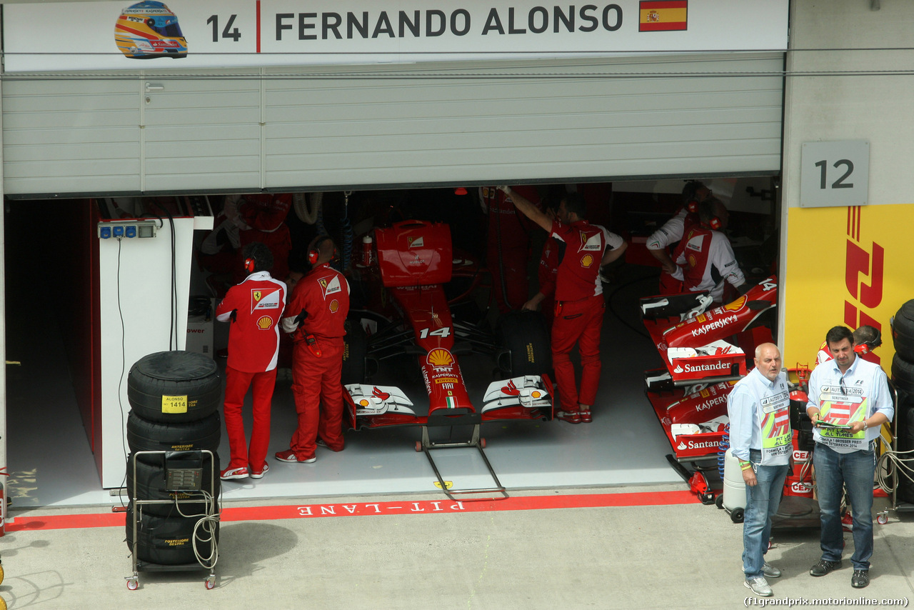 GP AUSTRIA, 21.06.2014- Qualifiche, Fernando Alonso (ESP) Ferrari F14-T