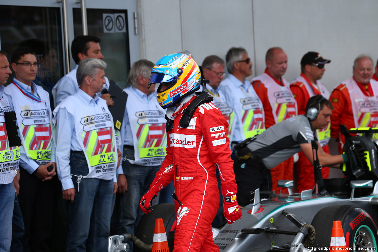 GP AUSTRIA, 21.06.2014- Qualifiche, Fernando Alonso (ESP) Ferrari F14-T