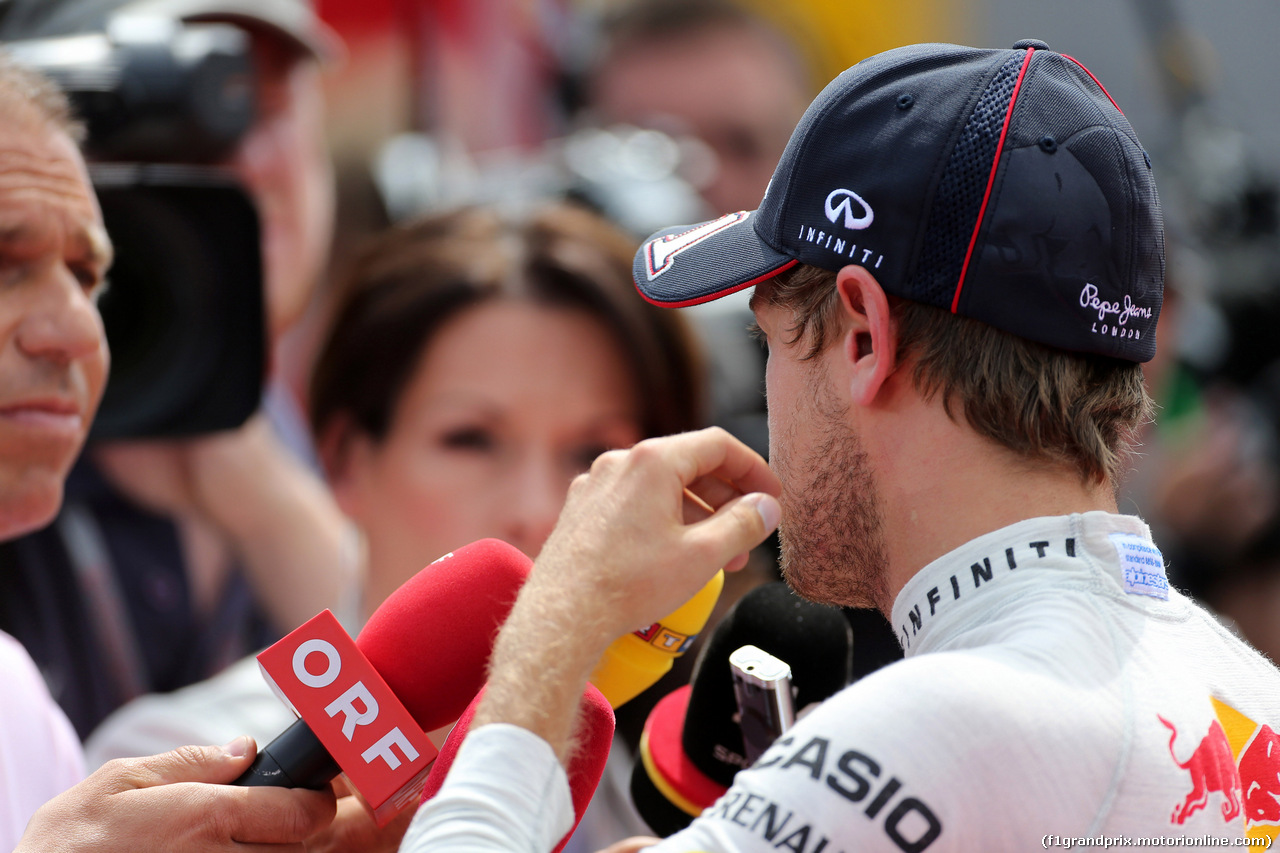 GP AUSTRIA, 21.06.2014- Qualifiche, Sebastian Vettel (GER) Red Bull Racing RB10