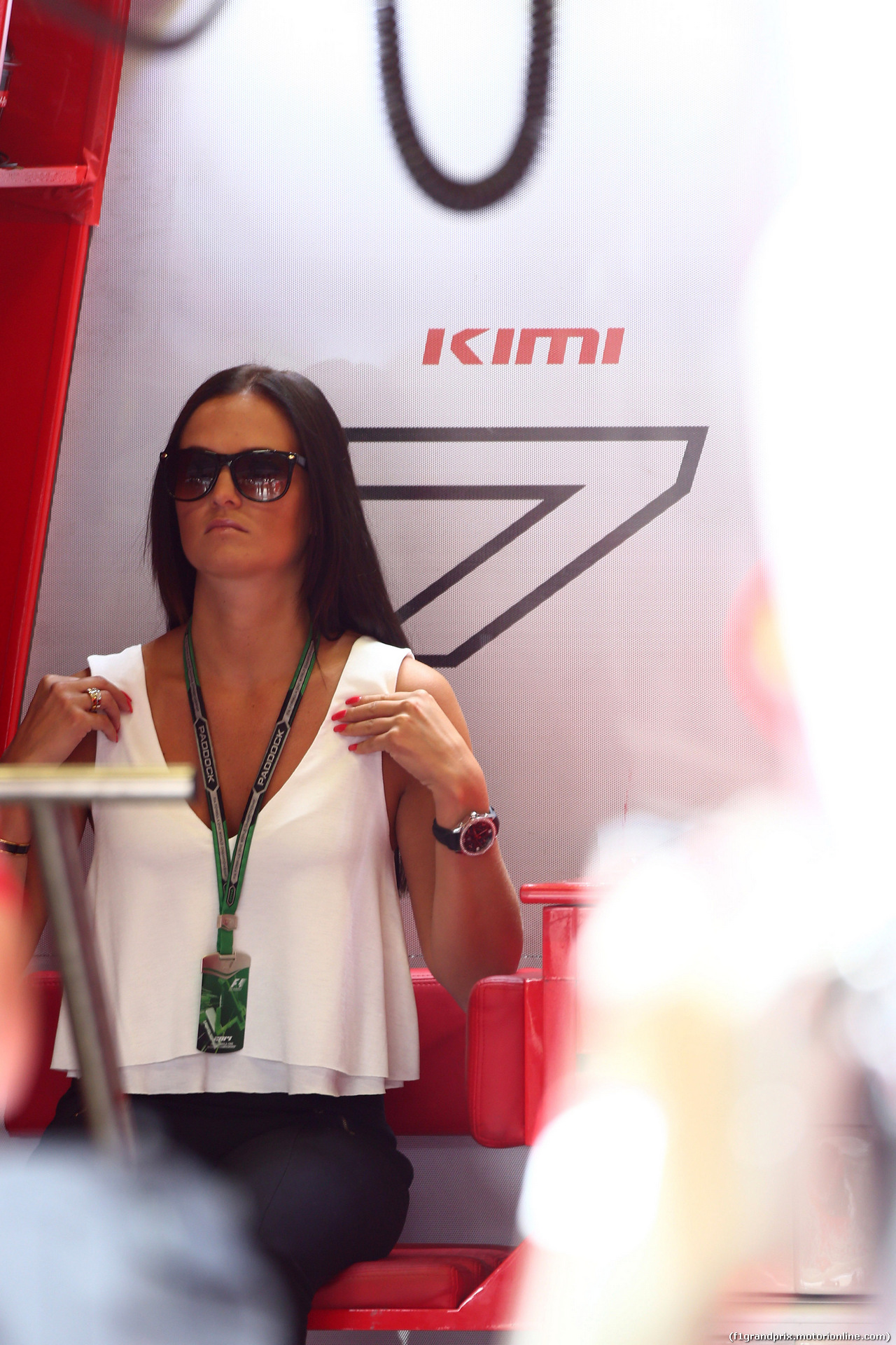GP AUSTRIA, 21.06.2014- Qualifiche, Minttu Virtanen, girlfriend of Kimi Raikkonen (FIN)