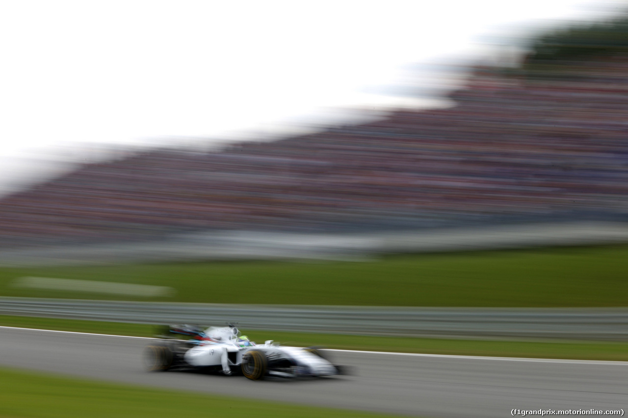 GP AUSTRIA, 21.06.2014- Qualifiche, Felipe Massa (BRA) Williams F1 Team FW36