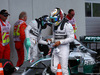 GP AUSTRIA, 21.06.2014- Qualifiche, Lewis Hamilton (GBR) Mercedes AMG F1 W05 e Nico Rosberg (GER) Mercedes AMG F1 W05
