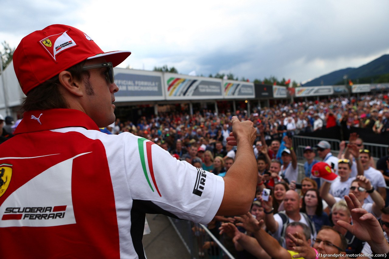 GP AUSTRIA, 19.06.2014- Fernando Alonso (ESP) Ferrari F14-T