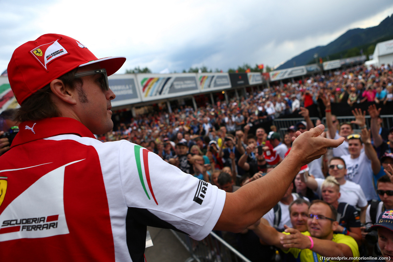 GP AUSTRIA, 19.06.2014- Fernando Alonso (ESP) Ferrari F14-T