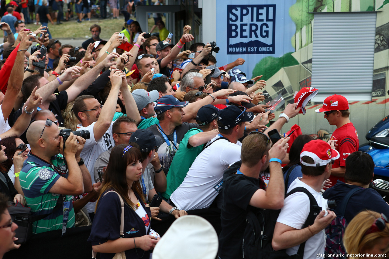 GP AUSTRIA, 19.06.2014- Kimi Raikkonen (FIN) Ferrari F14-T