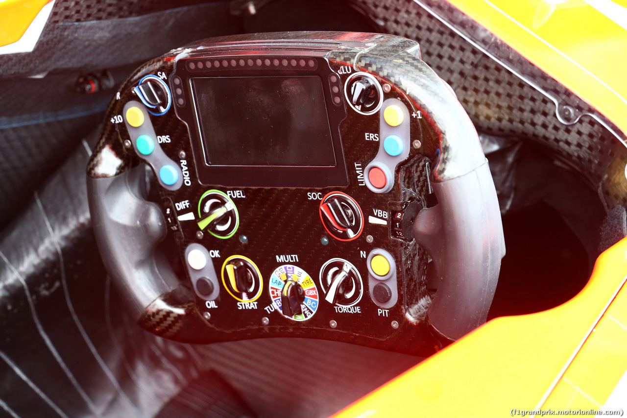 GP AUSTRIA, 19.06.2014- The Steering wheel of Marussia F1 Team MR03