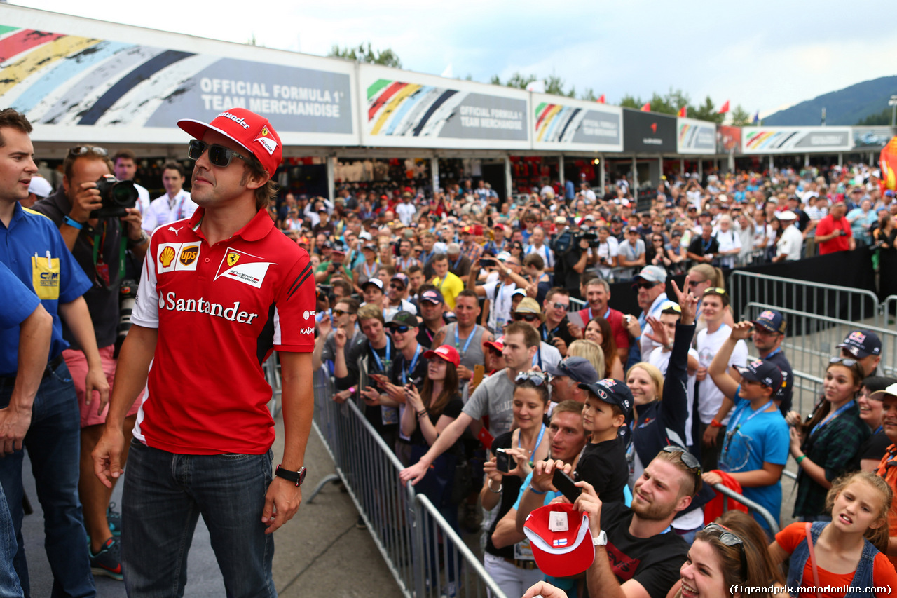 GP AUSTRIA, 19.06.2014-Fernando Alonso (ESP) Ferrari F14-T