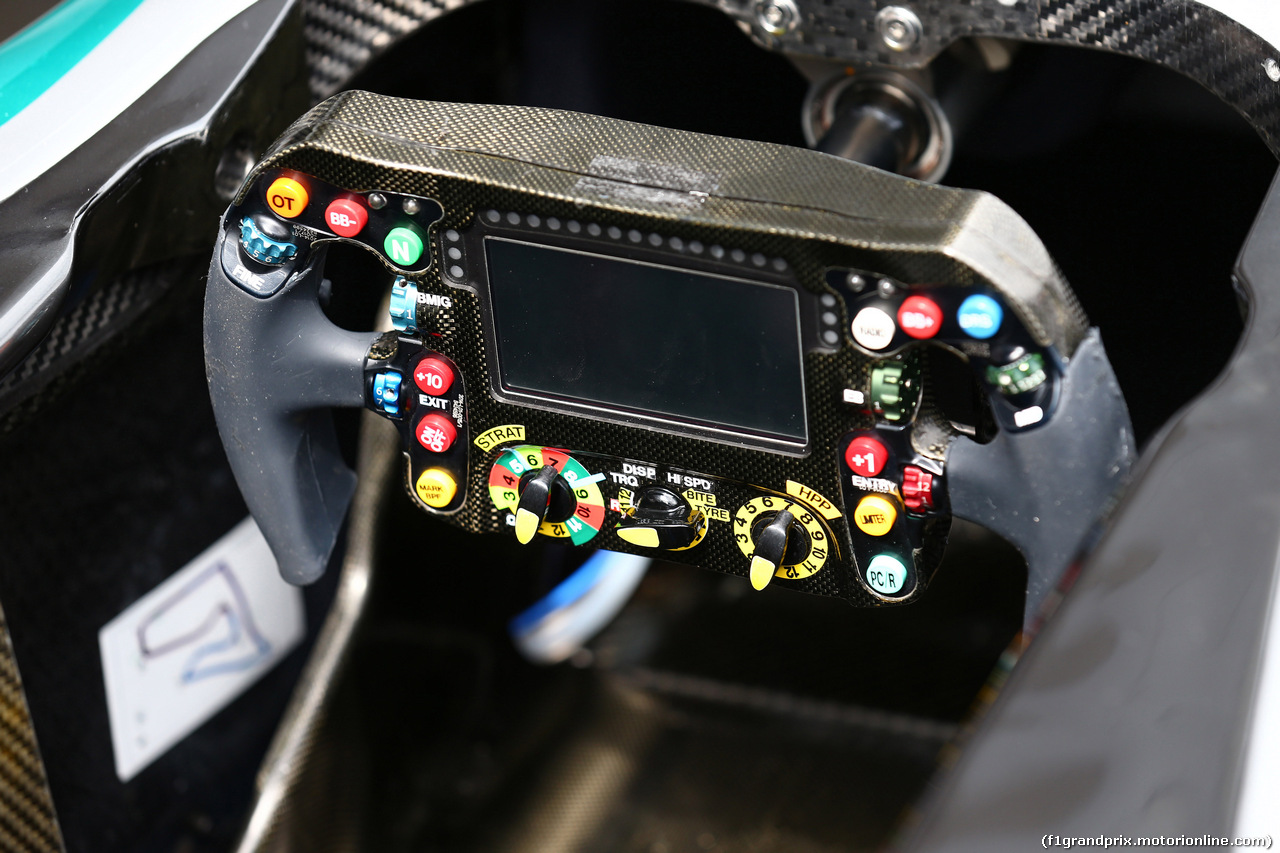 GP AUSTRIA, 19.06.2014- The Steering wheel of Mercedes AMG F1 W05