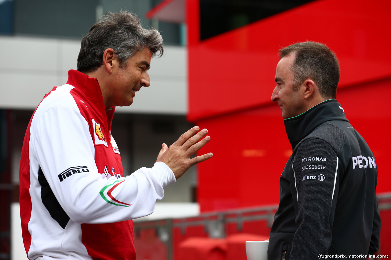 GP AUSTRIA, 20.06.2014- Marco Mattiacci (ITA) Team Principal, Ferrari e Paddy Lowe (GBR) Mercedes AMG F1 Executive Director