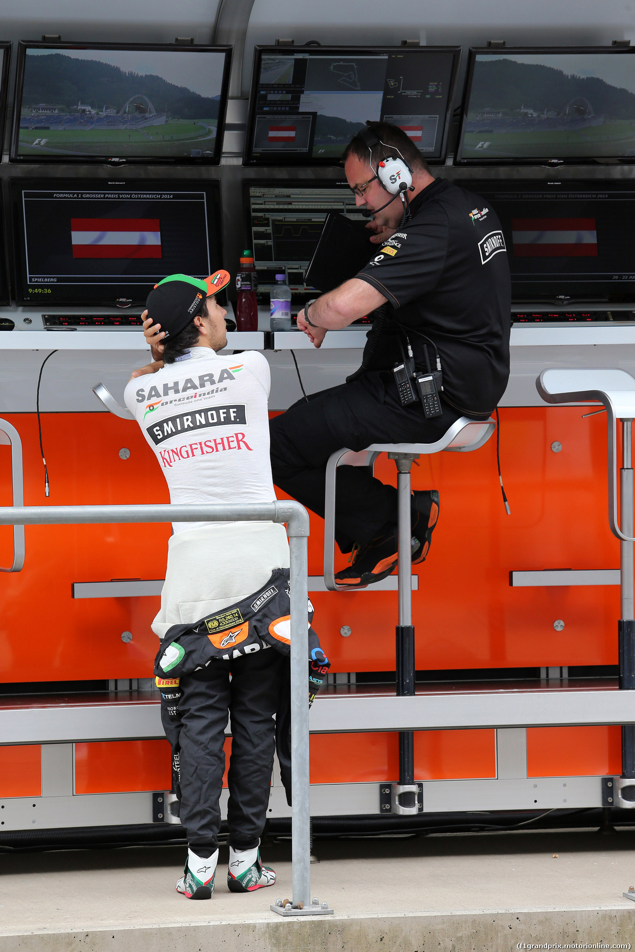 GP AUSTRIA, 20.06.2014- Prove Libere 1, Sergio Perez (MEX) Sahara Force India F1 VJM07