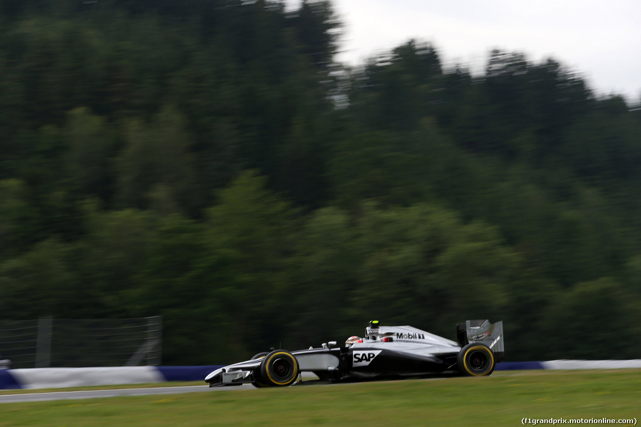 GP AUSTRIA, 20.06.2014- Prove Libere 1, Kevin Magnussen (DEN) McLaren Mercedes MP4-29