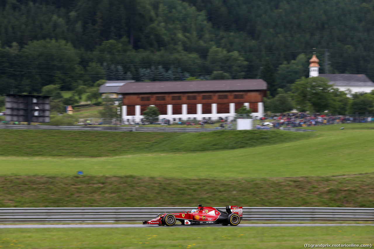 GP AUSTRIA, 20.06.2014- Prove Libere 1, Fernando Alonso (ESP) Ferrari F14-T