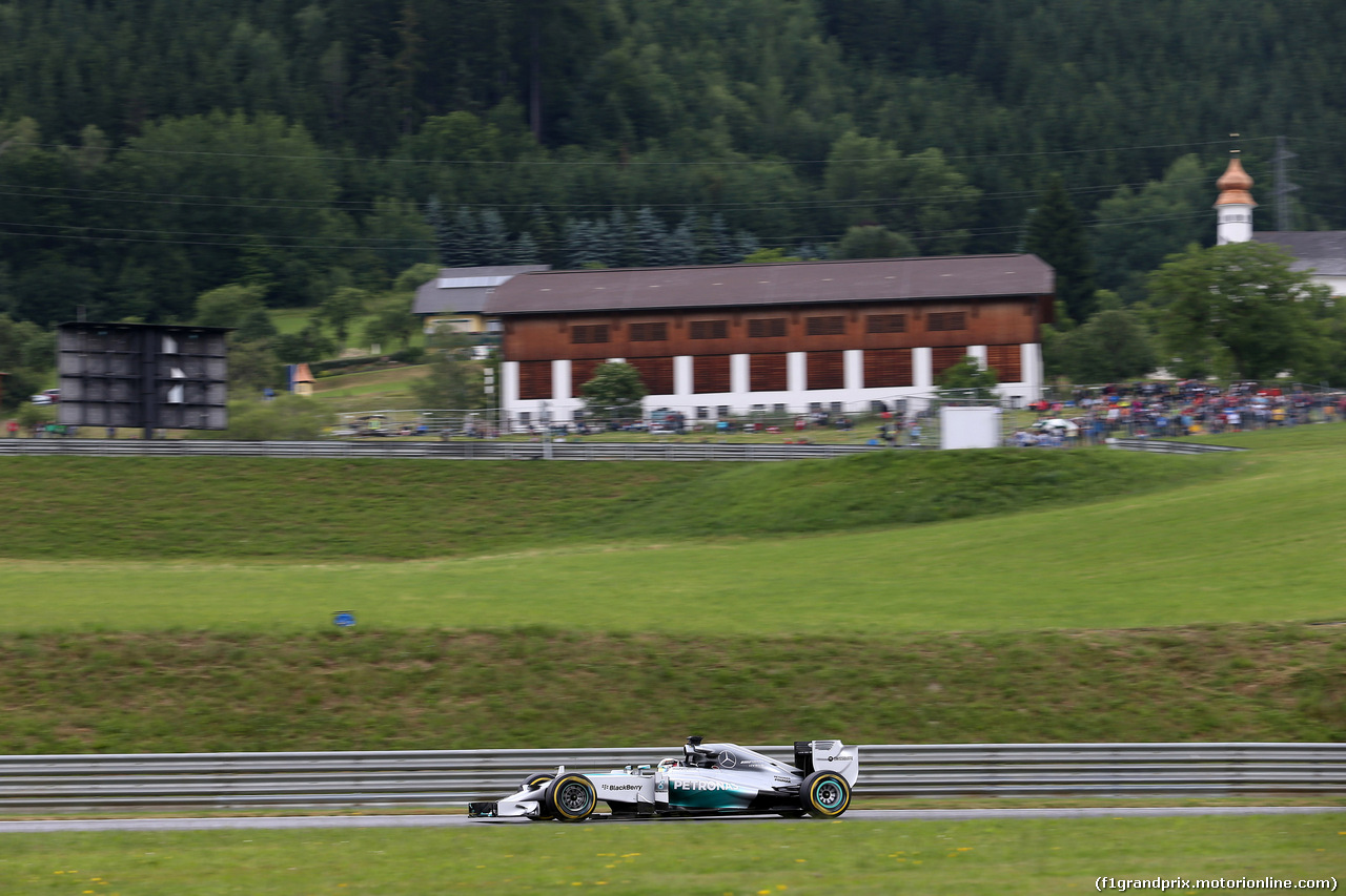 GP AUSTRIA, 20.06.2014- Prove Libere 1, Lewis Hamilton (GBR) Mercedes AMG F1 W05