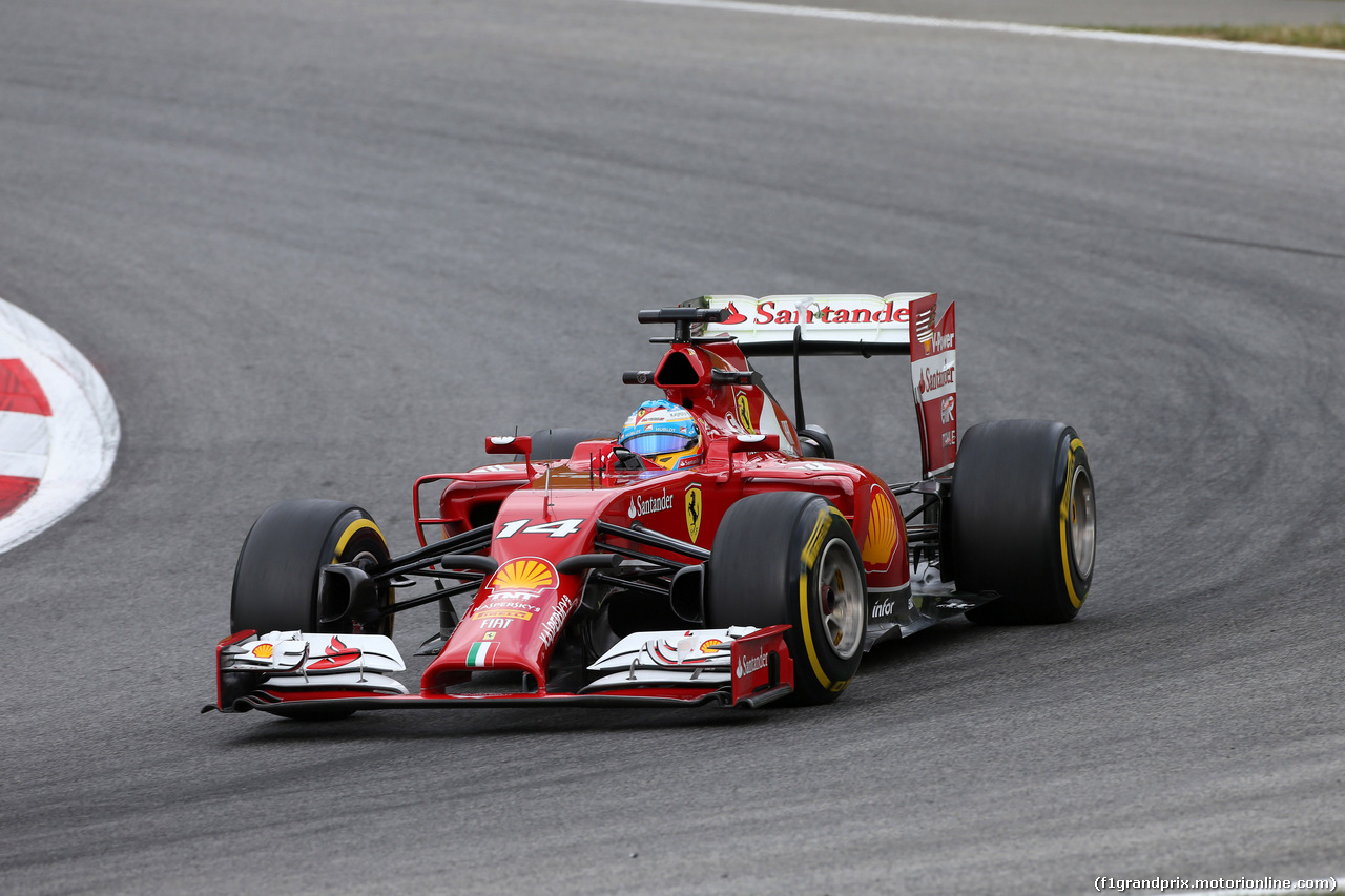 GP AUSTRIA, 20.06.2014- Prove Libere 1, Fernando Alonso (ESP) Ferrari F14-T