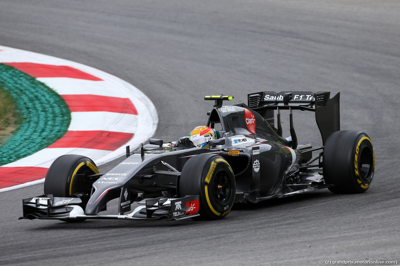 GP AUSTRIA, 20.06.2014- Prove Libere 1, Esteban Gutierrez (MEX), Sauber F1 Team C33