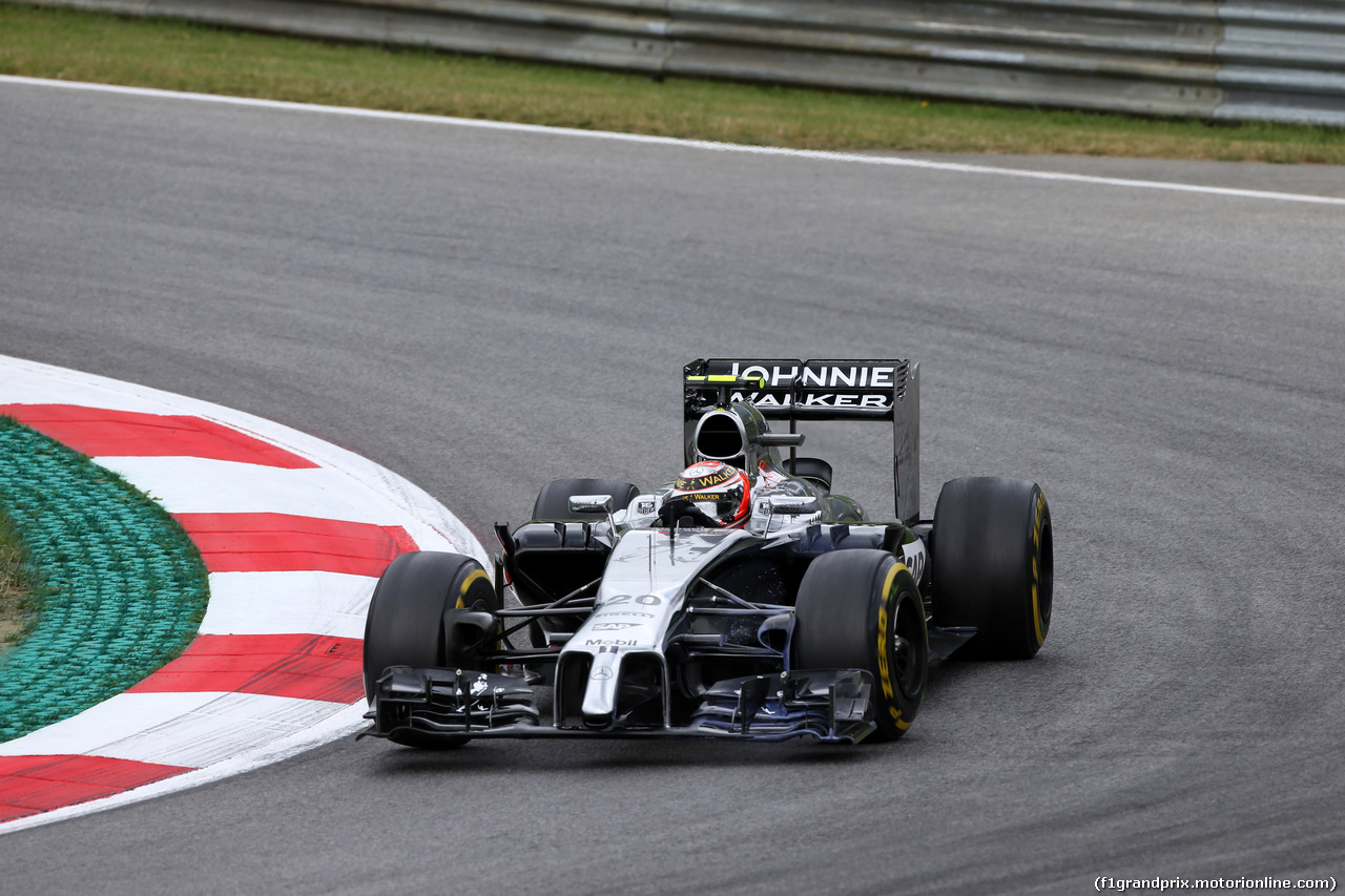 GP AUSTRIA, 20.06.2014- Prove Libere 1, Kevin Magnussen (DEN) McLaren Mercedes MP4-29