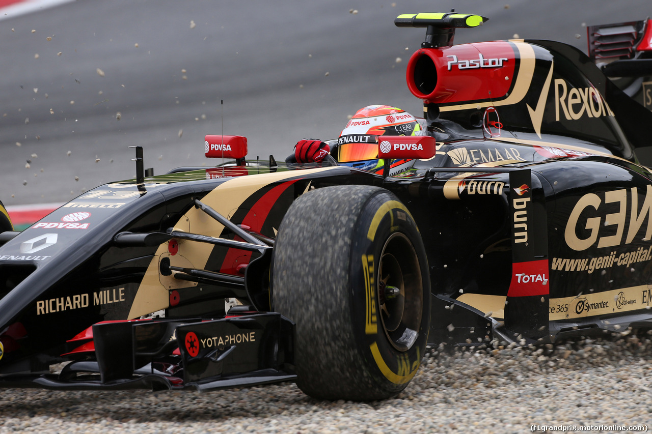 GP AUSTRIA, 20.06.2014- Prove Libere 1, Pastor Maldonado (VEN) Lotus F1 Team E22