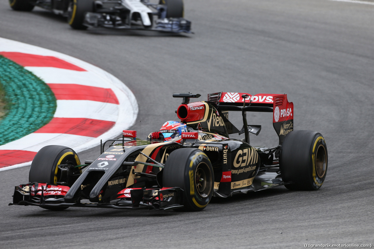 GP AUSTRIA, 20.06.2014- Prove Libere 1, Romain Grosjean (FRA) Lotus F1 Team E22