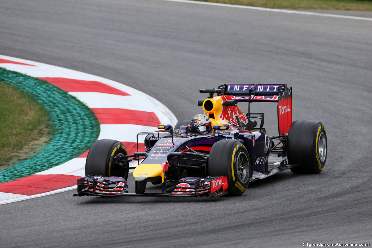 GP AUSTRIA, 20.06.2014- Prove Libere 1, Sebastian Vettel (GER) Red Bull Racing RB10