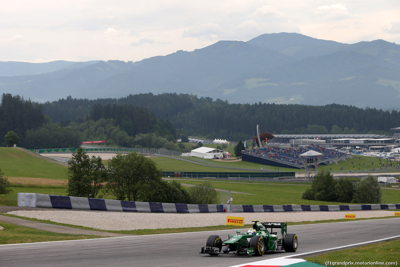 GP AUSTRIA, 20.06.2014- Prove Libere 1, Marcus Ericsson (SUE) Caterham F1 Team CT-04