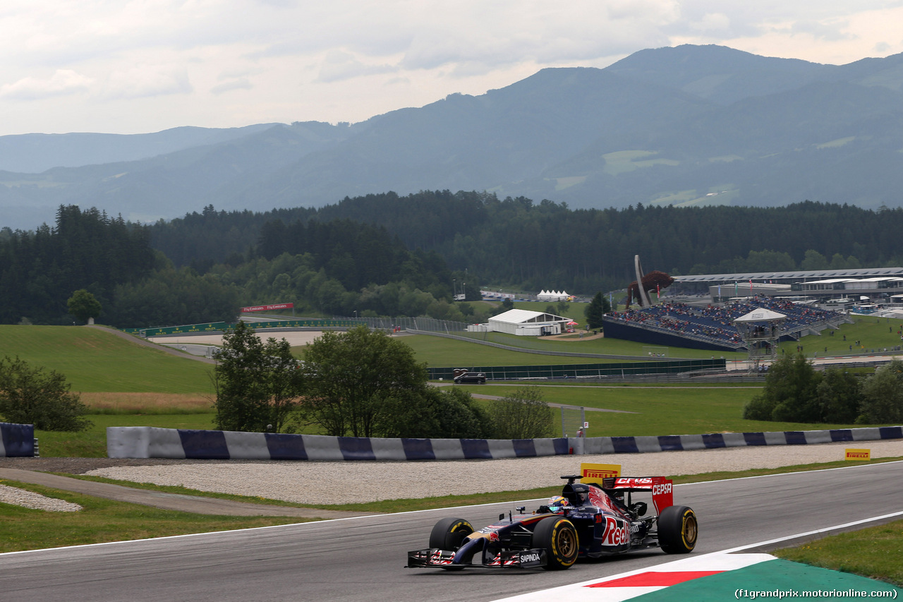 GP AUSTRIA, 20.06.2014- Prove Libere 1, Jean-Eric Vergne (FRA) Scuderia Toro Rosso STR9