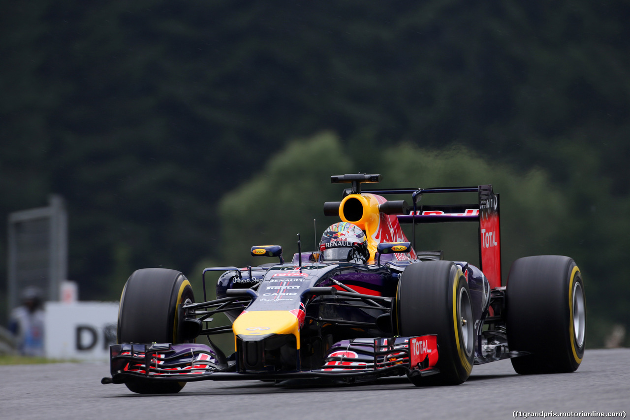 GP AUSTRIA, 20.06.2014- Prove Libere 1, Sebastian Vettel (GER) Red Bull Racing RB10