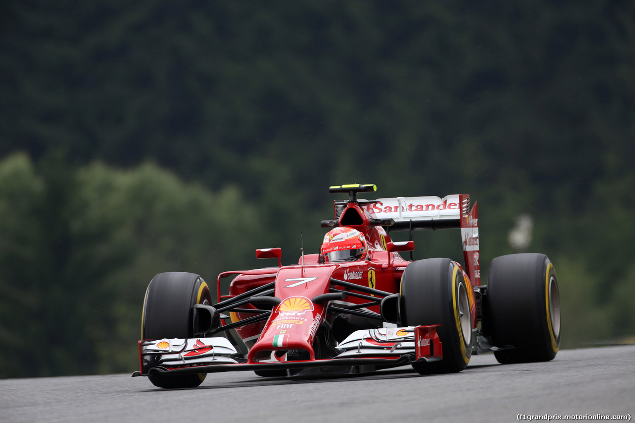 GP AUSTRIA, 20.06.2014- Prove Libere 1, Kimi Raikkonen (FIN) Ferrari F14-T