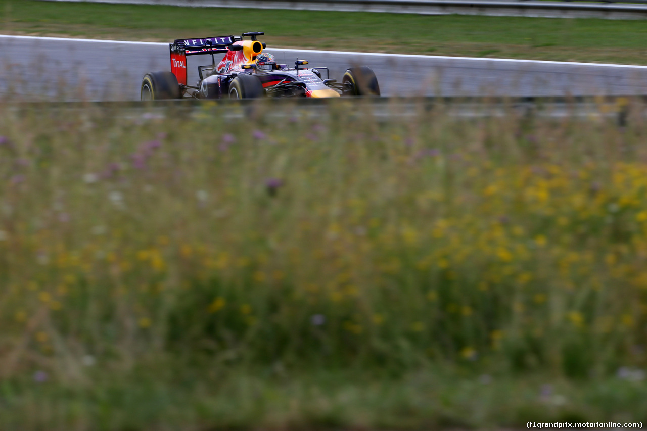 GP AUSTRIA, 20.06.2014- Prove Libere 1, Sebastian Vettel (GER) Red Bull Racing RB10