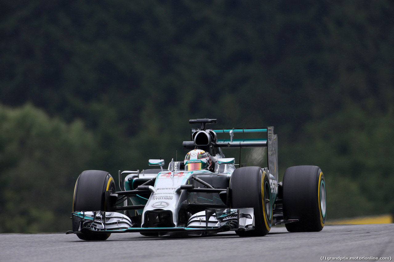 GP AUSTRIA, 20.06.2014- Prove Libere 1, Lewis Hamilton (GBR) Mercedes AMG F1 W05