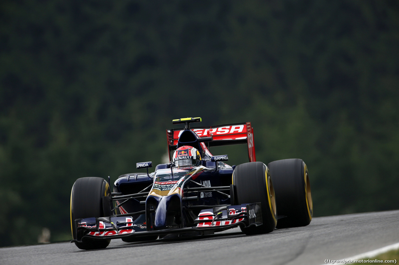 GP AUSTRIA, 20.06.2014- Prove Libere 1, Daniil Kvyat (RUS) Scuderia Toro Rosso STR9